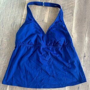 NWT Womens 2 Piece Tankini Swim Bathing Suit Miracle Suit Skirt10 Blue Shaper